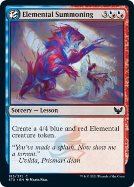 Elemental Summoning card from Strixhaven: School of Mages