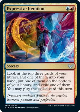 Expressive Iteration card from Strixhaven: School of Mages