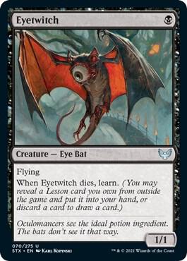 Eyetwitch card from Strixhaven: School of Mages