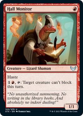 Hall Monitor card from Strixhaven: School of Mages