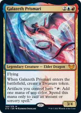 Galazeth Prismari card from Strixhaven: School of Mages