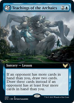 Teachings of the Archaics (Extended Art) card from Strixhaven: School of Mages