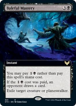 Baleful Mastery (Extended Art) card from Strixhaven: School of Mages