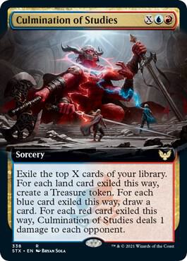 Culmination of Studies (Extended Art) card from Strixhaven: School of Mages