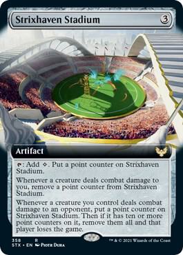 Strixhaven Stadium (Extended Art) card from Strixhaven: School of Mages