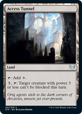 Access Tunnel card from Strixhaven: School of Mages
