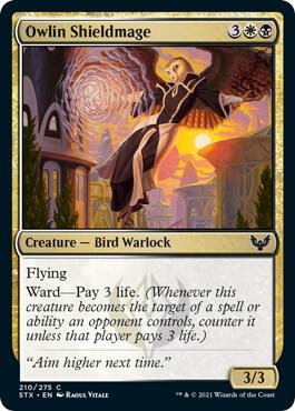 Owlin Shieldmage card from Strixhaven: School of Mages