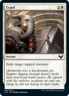 Expel card from Strixhaven: School of Mages