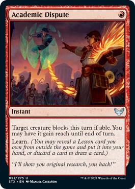 Academic Dispute card from Strixhaven: School of Mages