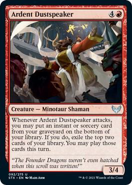 Ardent Dustspeaker card from Strixhaven: School of Mages