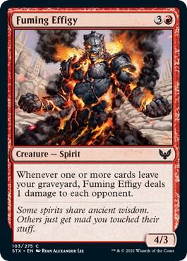 Fuming Effigy card from Strixhaven: School of Mages