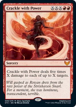Crackle with Power card from Strixhaven: School of Mages