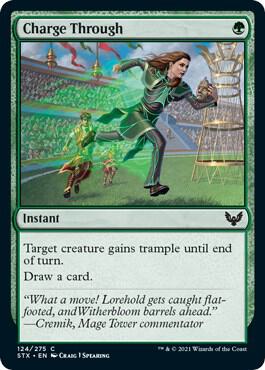 Charge Through card from Strixhaven: School of Mages