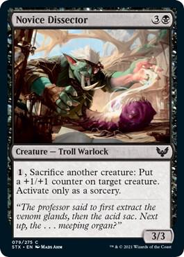 Novice Dissector card from Strixhaven: School of Mages