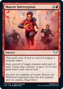 Mascot Interception card from Strixhaven: School of Mages