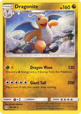 Dragonite - 96/149 (Cosmos Holo) card from Miscellaneous Cards & Products
