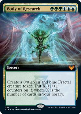 Body of Research (Extended Art) card from Strixhaven: School of Mages