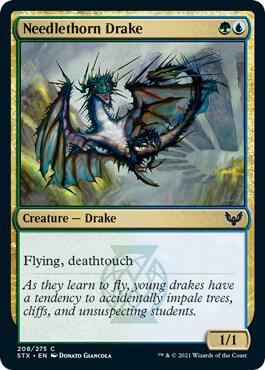 Needlethorn Drake card from Strixhaven: School of Mages