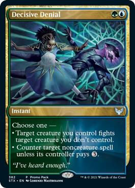 Decisive Denial card from Promo Pack: Strixhaven