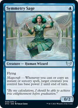 Symmetry Sage card from Strixhaven: School of Mages