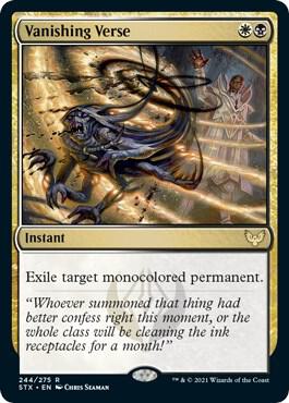Vanishing Verse card from Strixhaven: School of Mages