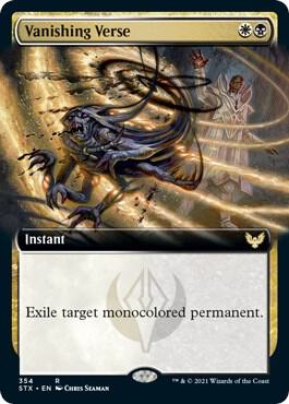 Vanishing Verse (Extended Art) card from Strixhaven: School of Mages