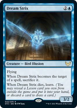 Dream Strix card from Strixhaven: School of Mages