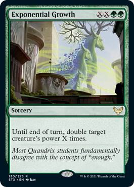 Exponential Growth card from Strixhaven: School of Mages