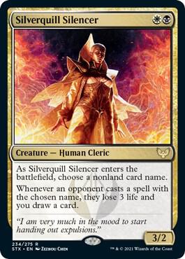 Silverquill Silencer card from Strixhaven: School of Mages