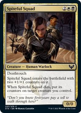 Spiteful Squad card from Strixhaven: School of Mages