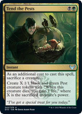 Tend the Pests card from Strixhaven: School of Mages