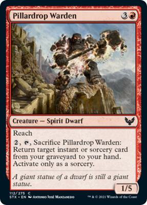 Pillardrop Warden card from Strixhaven: School of Mages
