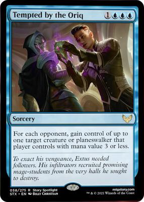 Tempted by the Oriq card from Strixhaven: School of Mages
