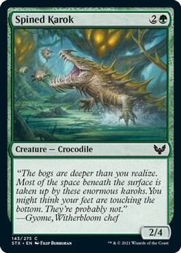 Spined Karok card from Strixhaven: School of Mages