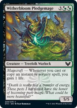 Witherbloom Pledgemage card from Strixhaven: School of Mages