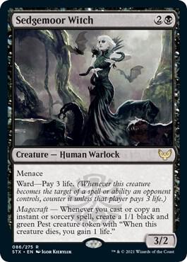 Sedgemoor Witch card from Strixhaven: School of Mages
