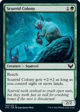 Scurrid Colony card from Strixhaven: School of Mages