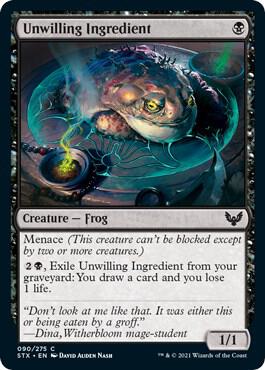 Unwilling Ingredient card from Strixhaven: School of Mages