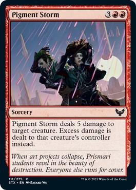 Pigment Storm card from Strixhaven: School of Mages