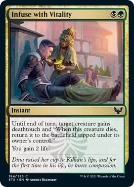 Infuse with Vitality card from Strixhaven: School of Mages
