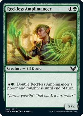 Reckless Amplimancer card from Strixhaven: School of Mages
