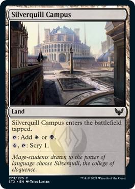 Silverquill Campus card from Strixhaven: School of Mages