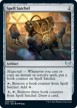 Spell Satchel card from Strixhaven: School of Mages