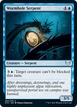 Wormhole Serpent card from Strixhaven: School of Mages