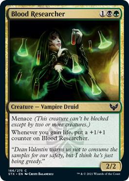 Blood Researcher card from Strixhaven: School of Mages