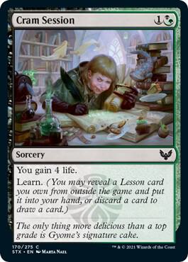 Cram Session card from Strixhaven: School of Mages