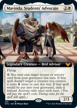 Mavinda, Students' Advocate (Extended Art) card from Strixhaven: School of Mages