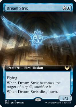 Dream Strix (Extended Art) card from Strixhaven: School of Mages