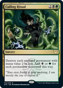 Culling Ritual card from Strixhaven: School of Mages