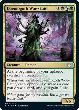 Daemogoth Woe-Eater card from Strixhaven: School of Mages